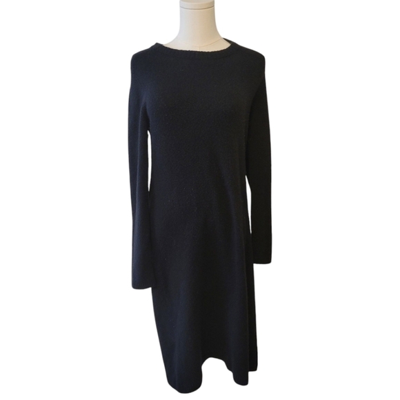 J. Crew Black Super Soft Sweater Dress Size Small - Picture 2 of 6